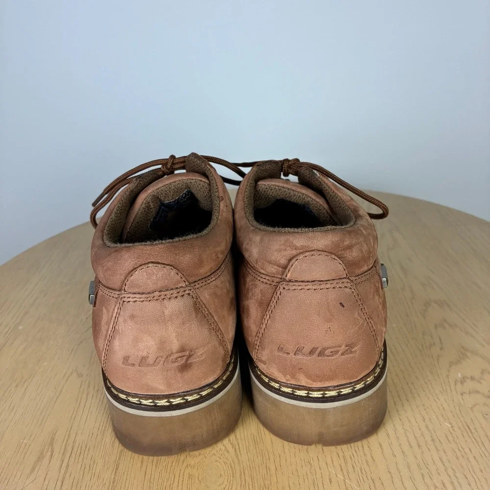 Lugz Leather Moc Toe Lug Sole Oxford Casual Shoes Men's 11 Casual Comfort Fall